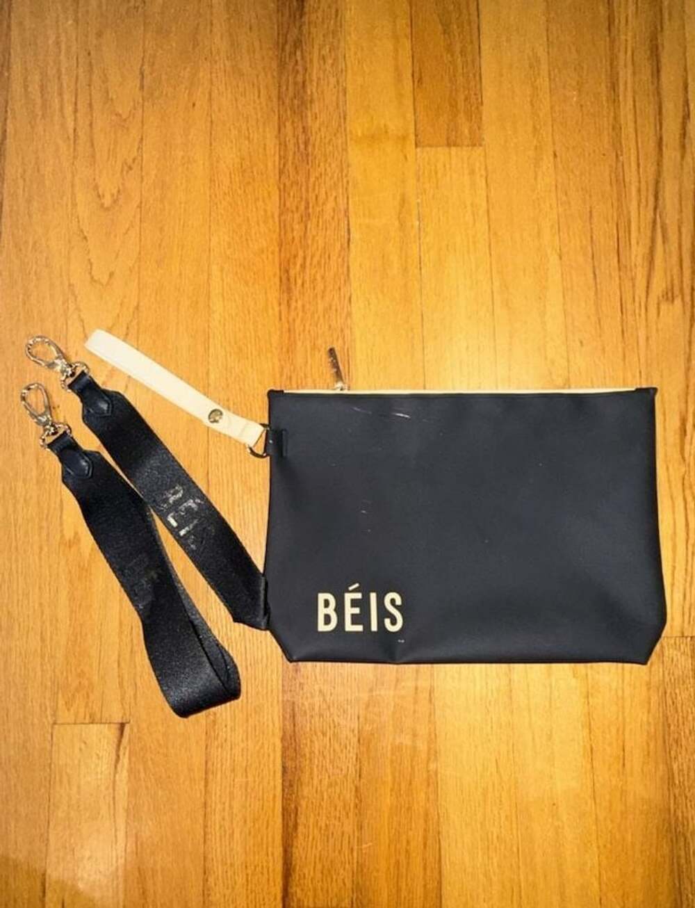 Béis Black Diaper Bag Pouch Accessory With Straps